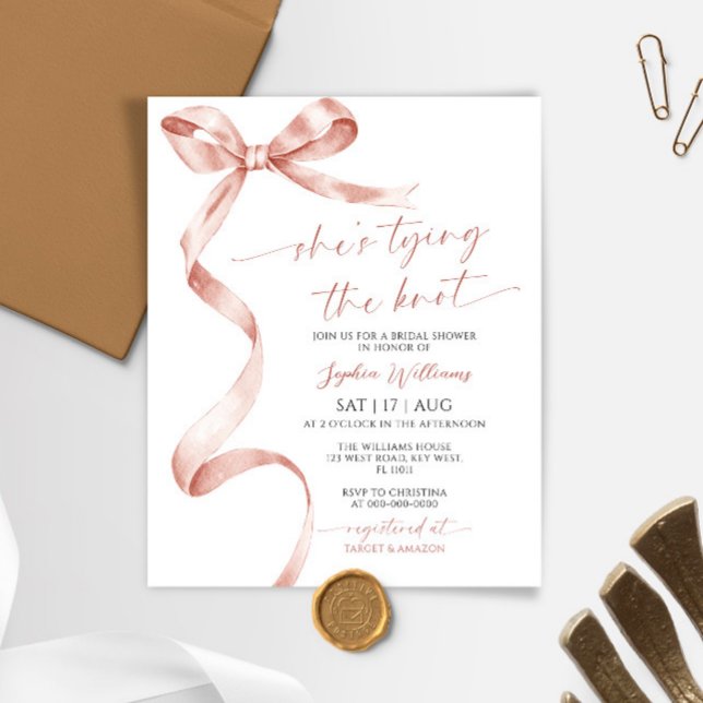 Budget She's Tying the Knot Mocha Bridal Shower (Creator Uploaded)