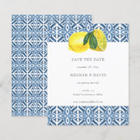 Budget Sicilian Mediterranean Lemon Save The Date