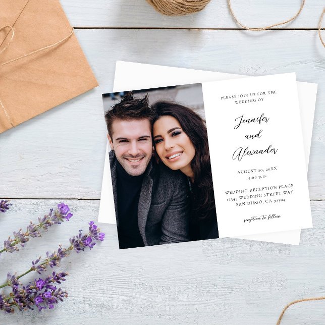 Budget Side Photo Mod Elegant Calligraphy Wedding  (Creator Uploaded)