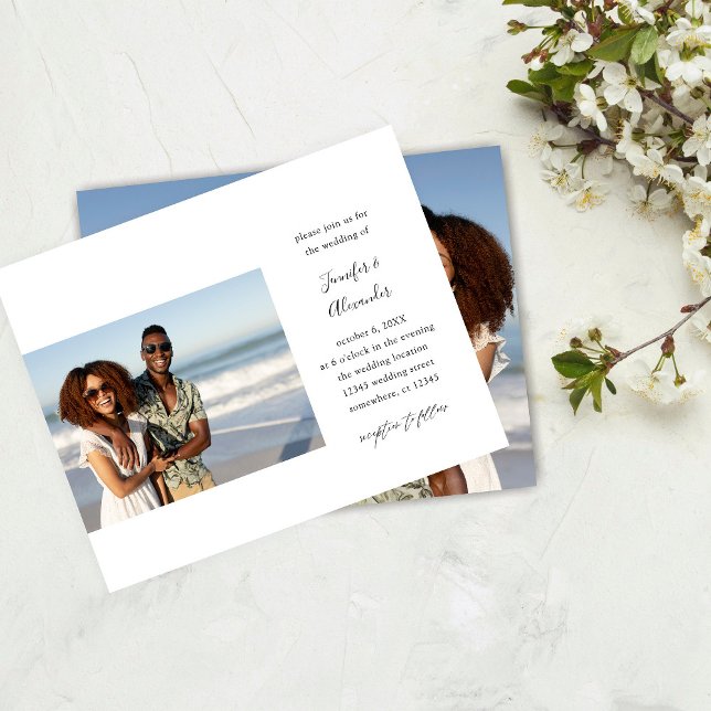 Budget Side Two Photo Calligraphy Wedding Flyer (Creator Uploaded)