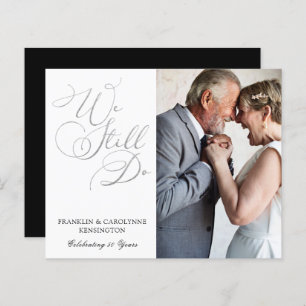 BUDGET Silver Foil Wedding Anniversary Vow Renewal