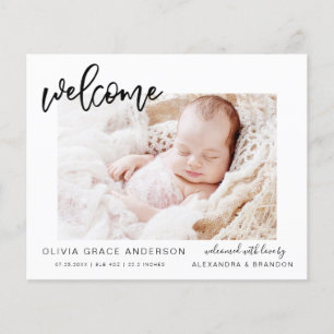 Budget Simple Baby Announcement Photo Collage