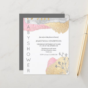 Budget Simple Baby Shower Invitation.