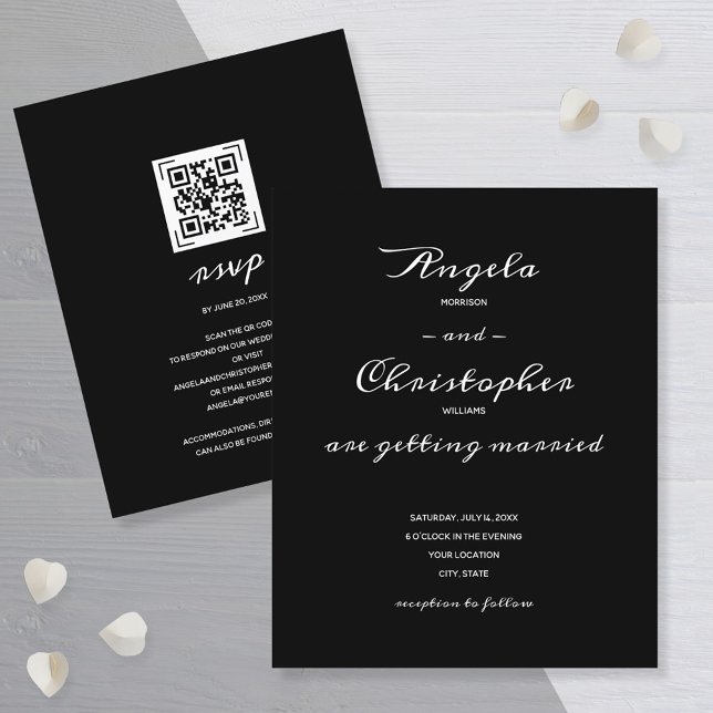 Budget Simple Black White Wedding All In One (Creator Uploaded)