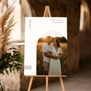 Budget Simple Elegant Minimalist Photo Wedding Invitation