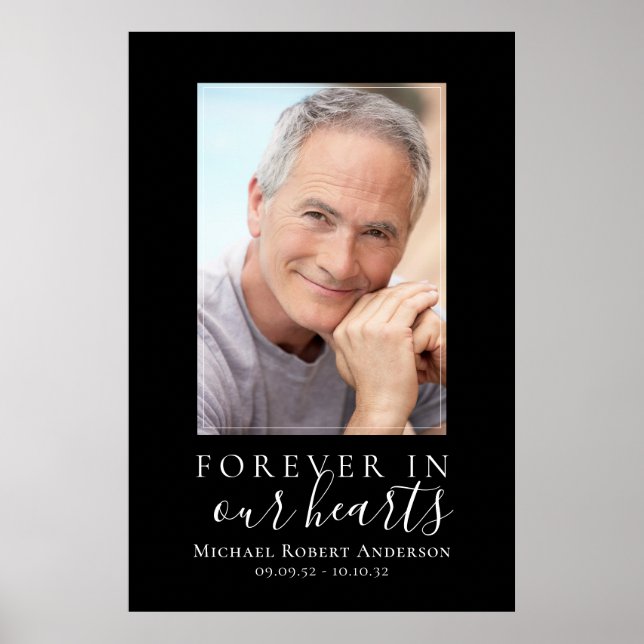 Budget Simple Funeral Welcome Sign (Front)