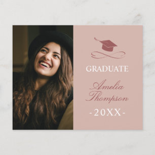 Budget Simple Minimalist Grad Announcement