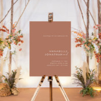 Budget simple modern minimal elegant terracotta