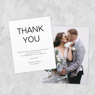Budget Simple Photo Custom Thank You Card