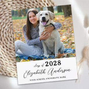 Budget Simple Photo Senior Graduation Invitation