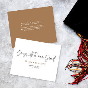 Budget Simple Script Graduation Annnouncement