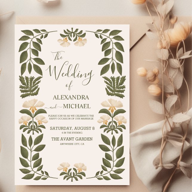Budget Simple Wildflowers Botanical Garden Wedding Flyer (Creator Uploaded)
