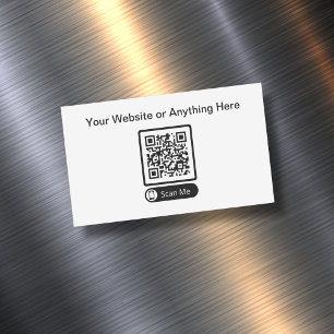 Budget Small Quantity QR Code Business Card Magnet