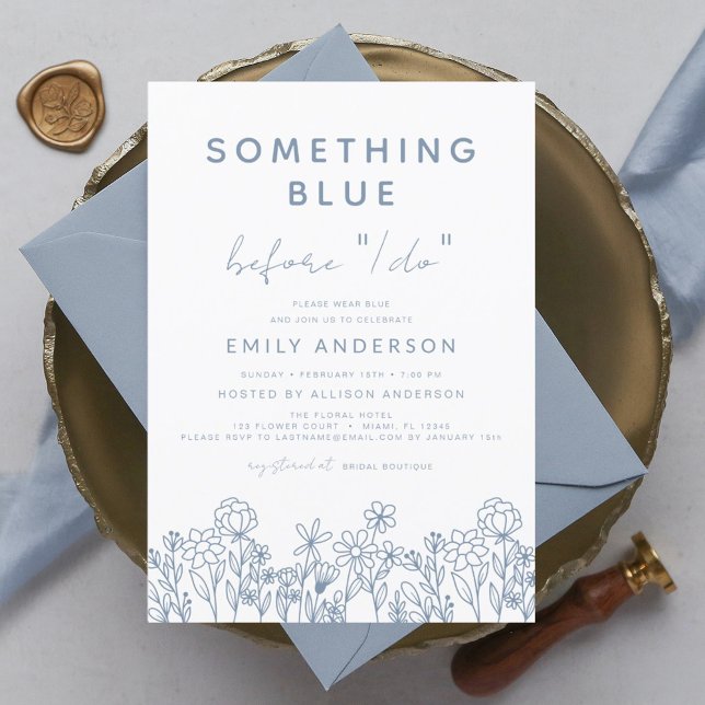 Budget Something Blue Wildflower Bridal Shower (Creator Uploaded)