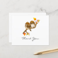 Budget Sparrows Bird All Occasion Thank You Card