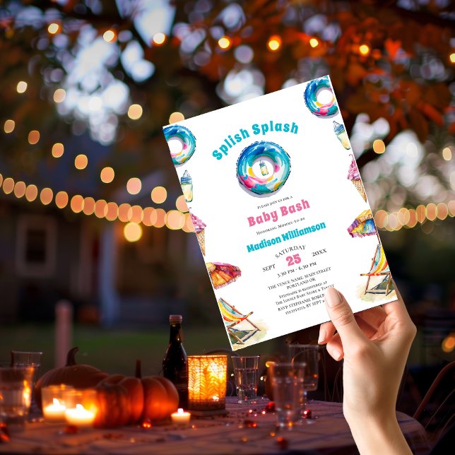 Budget Splish Splash Baby Bash Summer Baby Shower  (Creator Uploaded)