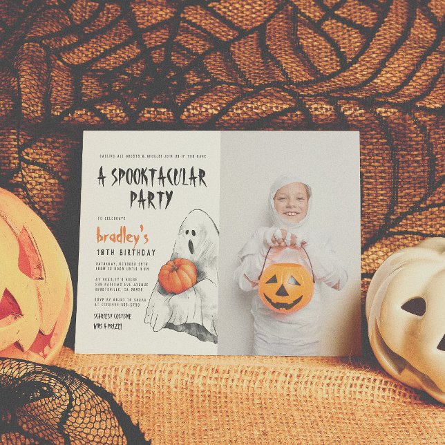 Budget Spooktacular Halloween Ghost Photo Birthday (Creator Uploaded)