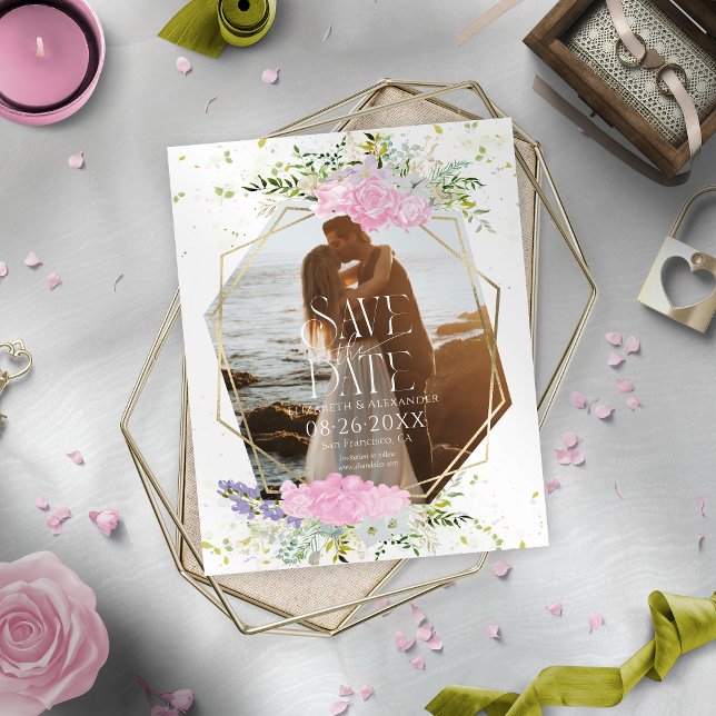 Budget Spring Photo Wedding Save The Date (Creator Uploaded)