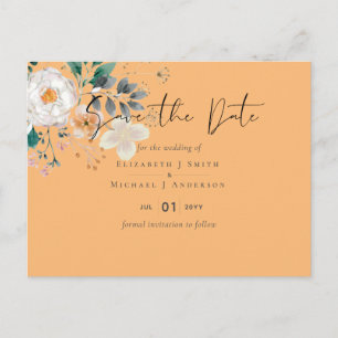 BUDGET Spring Wildflowers Barn Garden Wedding Postcard