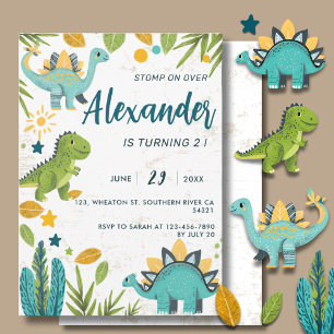 Budget Stomp on Over Kids Tyrannosaurus Dinosaur Card