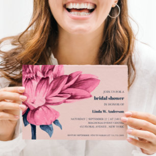 BUDGET Stunning Blooming Flower Pink Bridal Shower