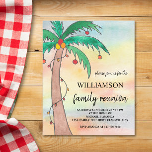 Budget Summer Family Reunion Invitation