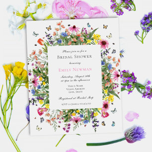Budget Summer Wildflower Floral Bridal Shower