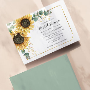 Budget Sunflower Eucalyptus Floral Bridal Shower