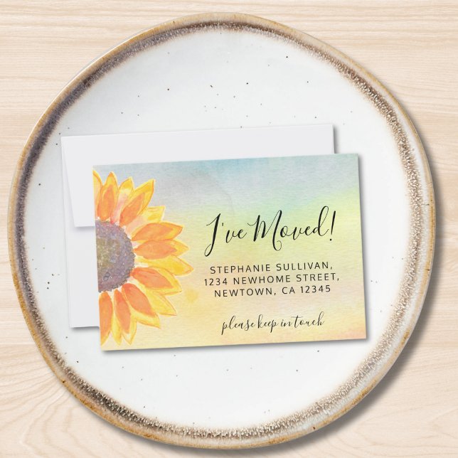  Budget Sunflower I've Moved Moving Announcement (Creator Uploaded)