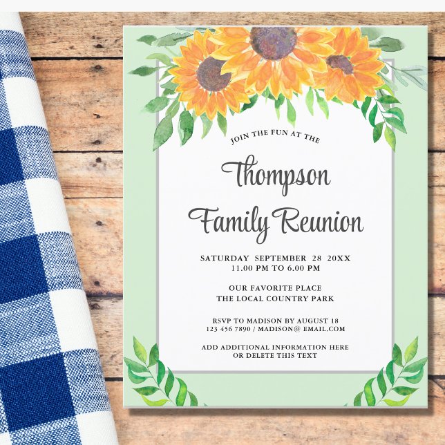 Budget Sunflowers Family Reunion (Creator Uploaded)