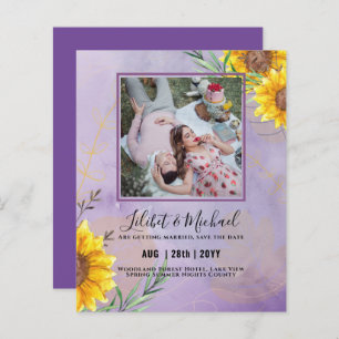 BUDGET Sunflowers PHOTO Save Change Date Plans