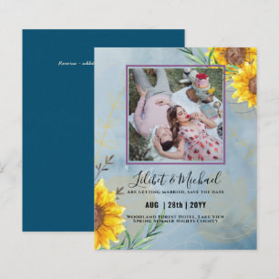 BUDGET Sunflowers PHOTO Save Change Date Plans