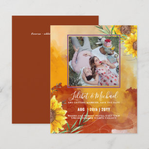 BUDGET Sunflowers PHOTO Save Change Date Plans