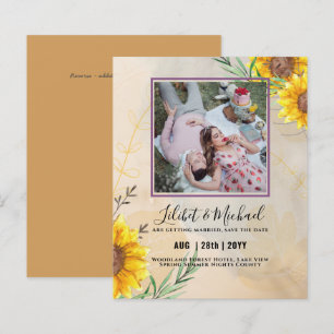 BUDGET Sunflowers PHOTO Save Change Date Plans