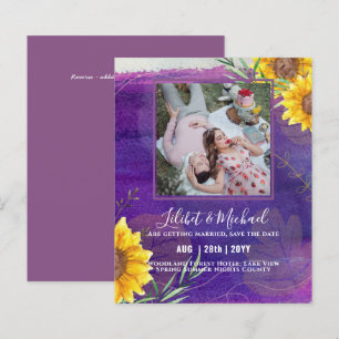 BUDGET Sunflowers PHOTO Save Change Date Plans