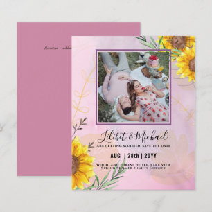 BUDGET Sunflowers PHOTO Save Change Date Plans