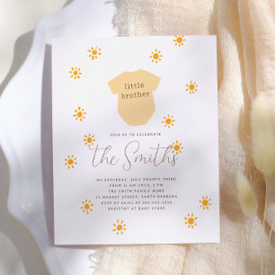 Budget Sunshine Little Brother Boho Baby Shower
