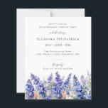 BUDGET SURPRISE 80th Birthday July Birth Flower<br><div class="desc">Create a beautiful summer birthday theme for your July celebration around July's Birth Flower - Blue Larkspur. Larkspur is also known as Delphinium.</div>