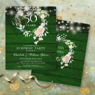 Budget Surprise Party 50th Anniversary Rustic