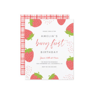 Budget Sweet Berry First Girl 1st Birthday Photo