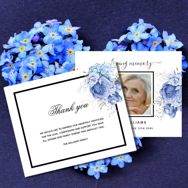 Budget Sympathy blue white photo thank you (Creator Uploaded)