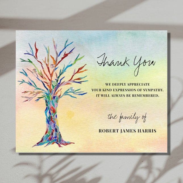 Budget Sympathy Funeral Memorial Tree Thank You  (Creator Uploaded)