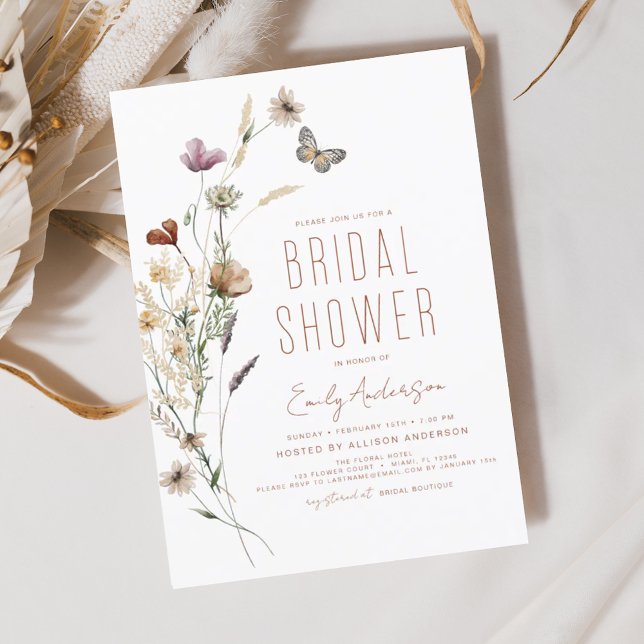 Budget Terracotta Boho Wildflower Bridal Shower (Creator Uploaded)