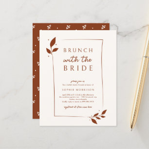 Budget Terracotta Botanical Brunch Bridal Shower