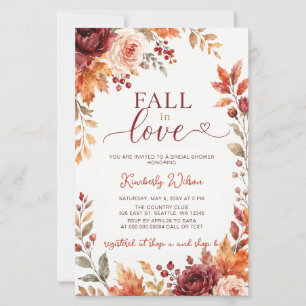 Budget Terracotta Fall in Love Fall Bridal Shower