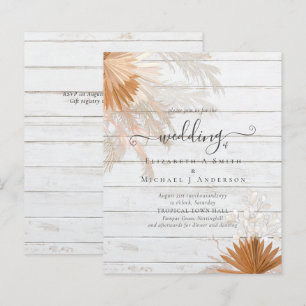 BUDGET Terracotta Pampas Grass Tropical Wedding