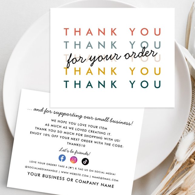 Budget Thank You Order Business Package Insert (Creator Uploaded)