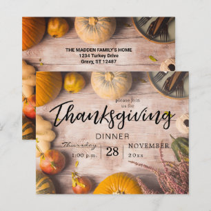 Budget Thanksgiving Dinner Feast Pumpkin