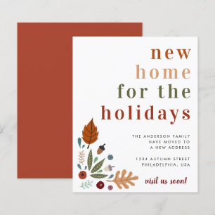 Budget Thanksgiving New Home Moving Announcement