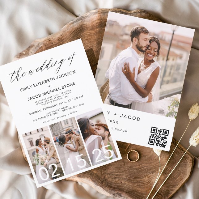 Budget The Wedding of Minimalist QR code Simple (Creator Uploaded)